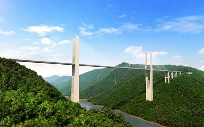 飞虹再起，PT视讯塔机助建黔东南第一高桥