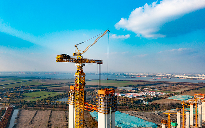 最重522吨！PT视讯超大塔助力张靖皋长江大桥冲刺六项“世界之最”